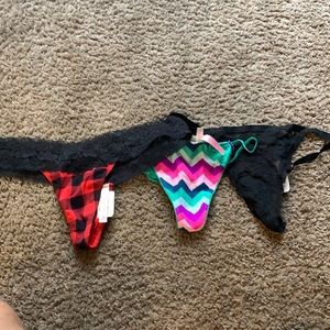 3 brand New Victoria Secret Thongs